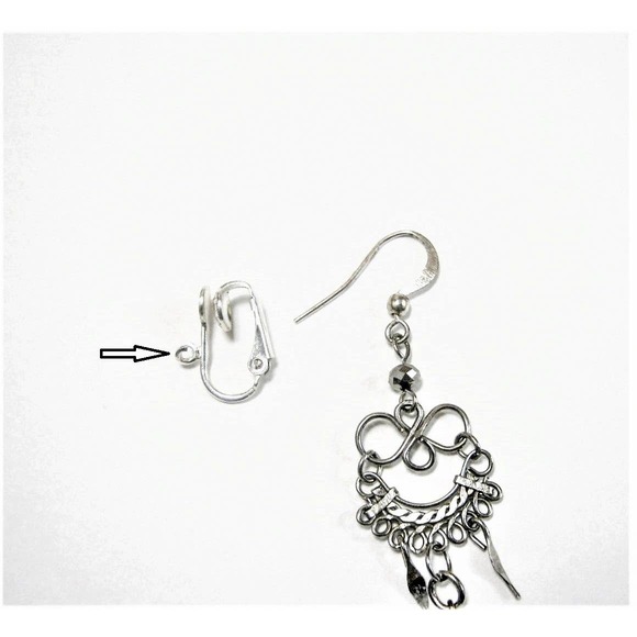 Gold Silver Converters DIY Change Pierced Earrings Comfortable Padded Clip On - Picture 4 of 7